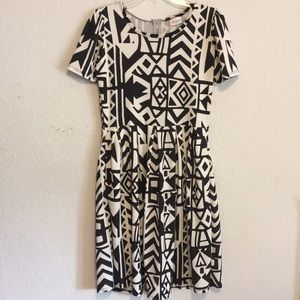 Lularoe  black and white dress
